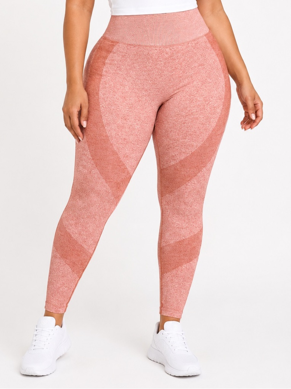 Victoria’s Secret PINK Active Coral High Rise Contour Leggings Size Medium